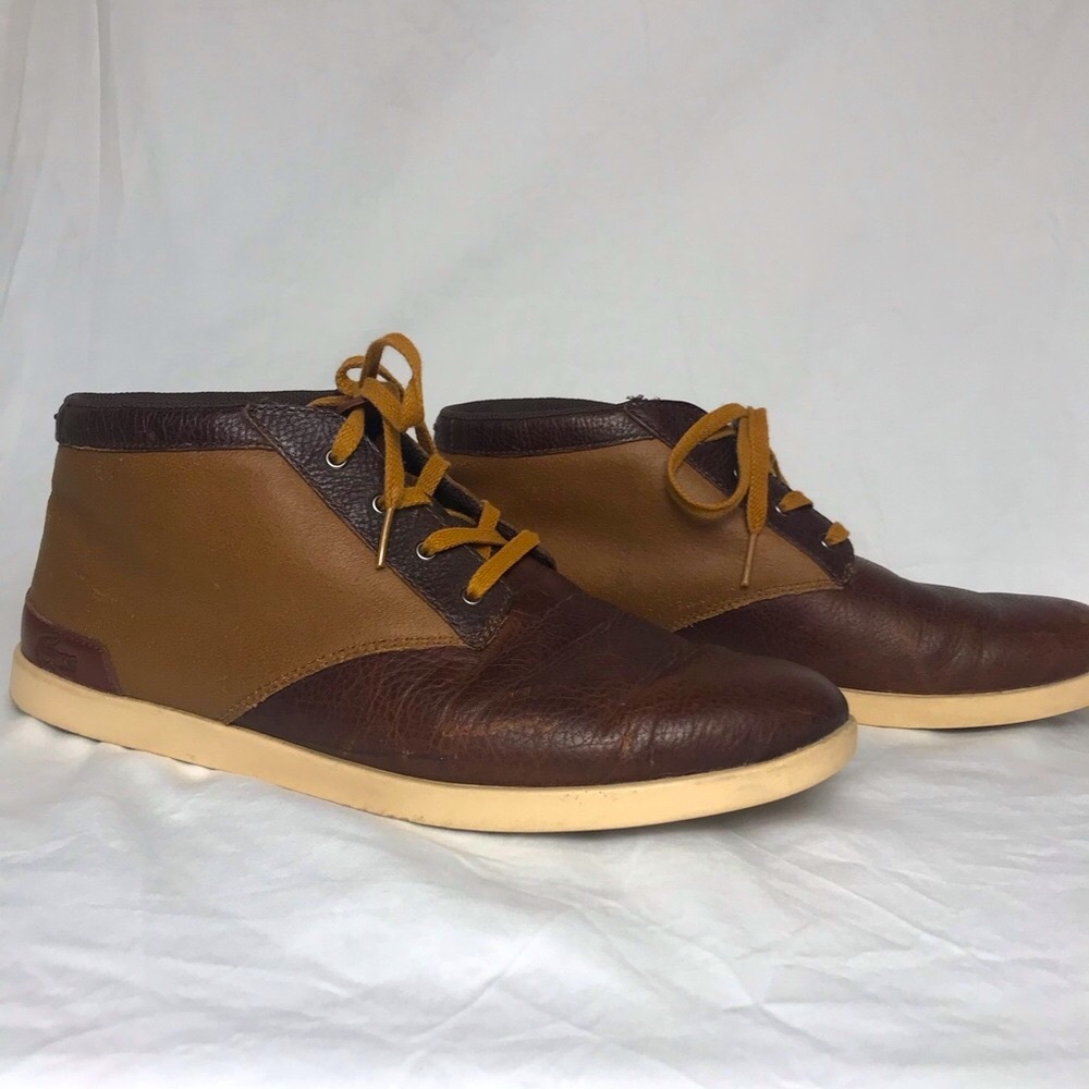 Lacoste Fairbrooke Leather Chukka Boots, 10
